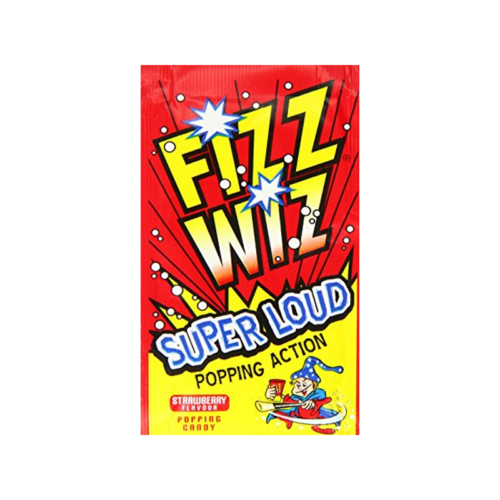 Fizz Wizz Strawberry Popping Candy - Case Qty - 50