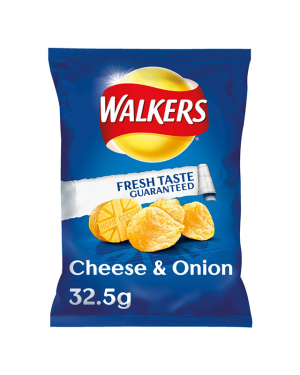 Walkers Cheese & Onion 32.5G – Case Qty – 32