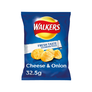 Walkers Cheese & Onion 32.5G – Case Qty – 32