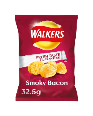 Walkers Smoky Bacon 32.5G – Case Qty – 32
