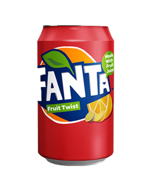 Fanta 330Mls Can Fruit Twist – Case Qty – 24