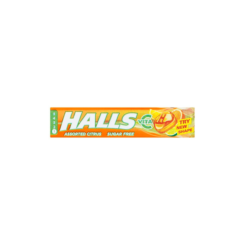 Halls Mentho-Lyptus Citrus - Case Qty - 20