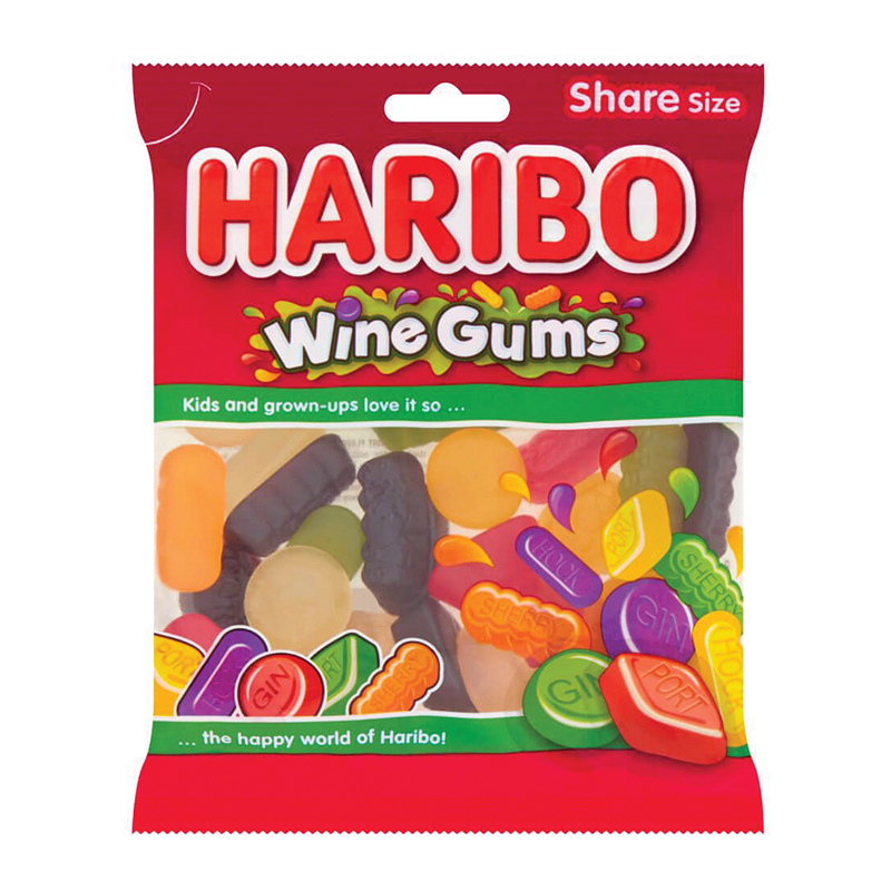 Haribo Wine Gums 160G - Case Qty - 12