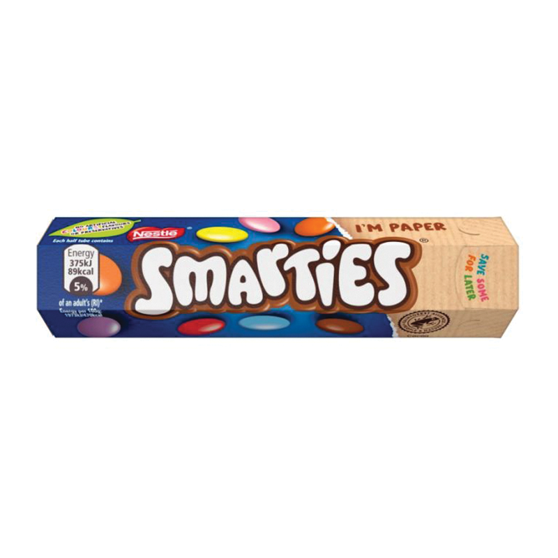 Nestle Smarties Hexatube 24S - Case Qty - 24