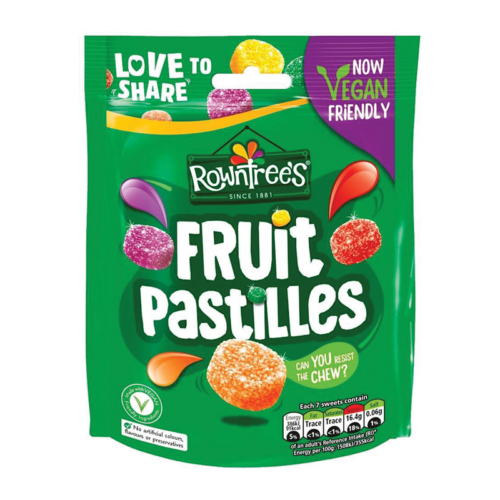 Nestle Fruit Pastilles Pouch 143G - Case Qty - 10