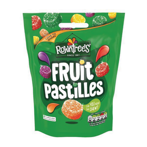 Nestle Fruit Pastilles Bag £1.25 114G - Case Qty - 10
