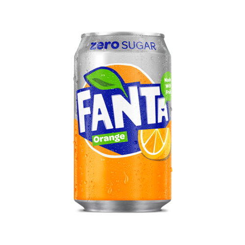 Fanta Zero Orange 330Ml Can - Case Qty - 24