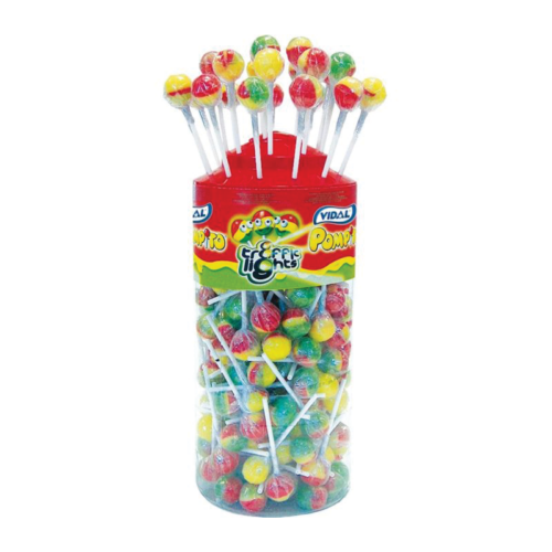 Vidal Traffic Light Lollies 150Ct Tub - Case Qty - 150