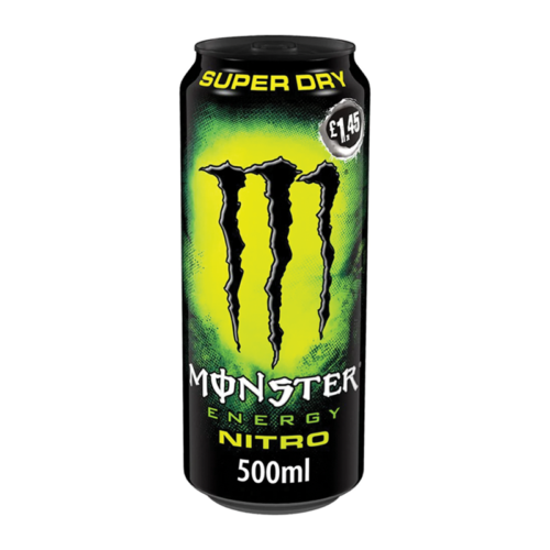 Monster Nitro Super Dry 500Ml Pmp £1.49 - Case Qty - 12