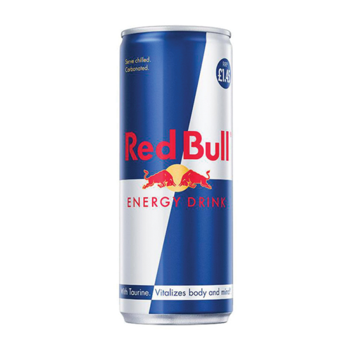 Red Bull 250Ml Cans Pmp £1.45 - Case Qty - 24