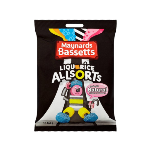 Trebor Liquorice Allsorts Bag 165G - Case Qty - 12