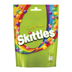 Skittles Crazy Sours Pouch 136G – Case Qty – 15