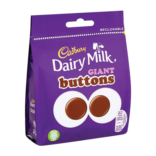 Cadburys Giant Buttons 95G - Case Qty - 10