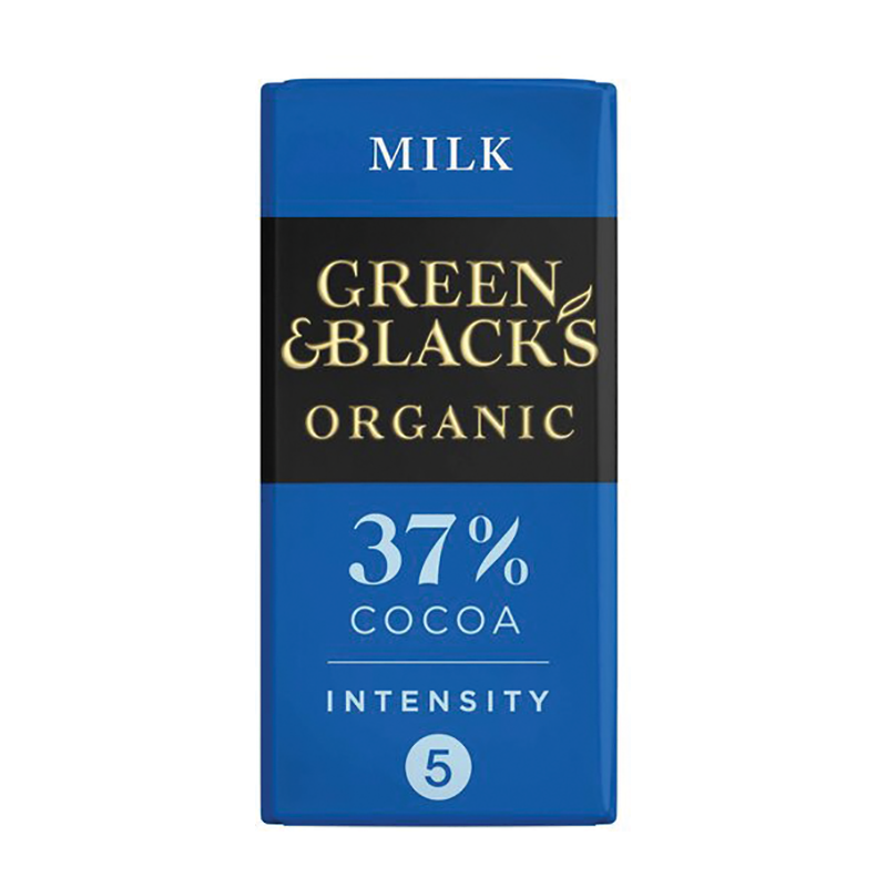 Green & Blacks Milk Chocolate 90G - Case Qty - 15