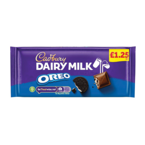 Cadburys Dairy Milk Oreo Pmp £1.25 – Case Qty – 17