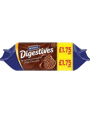 Mcvities Milk Choc Digestive 266G £1.75 – Case Qty – 15