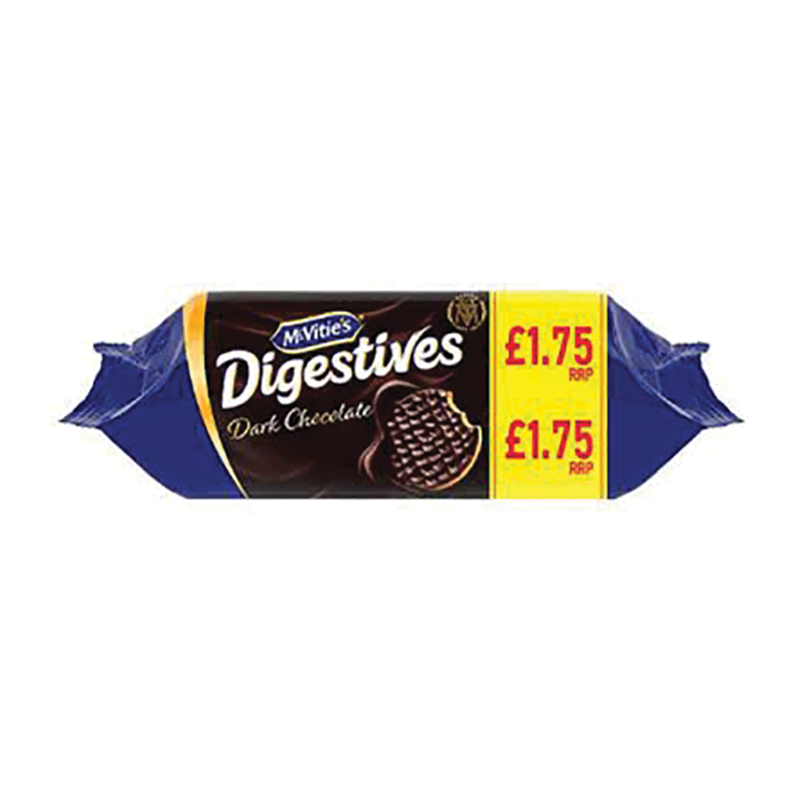 Mcvities Dark Choc Digestive 266G £1.75 - Case Qty - 15
