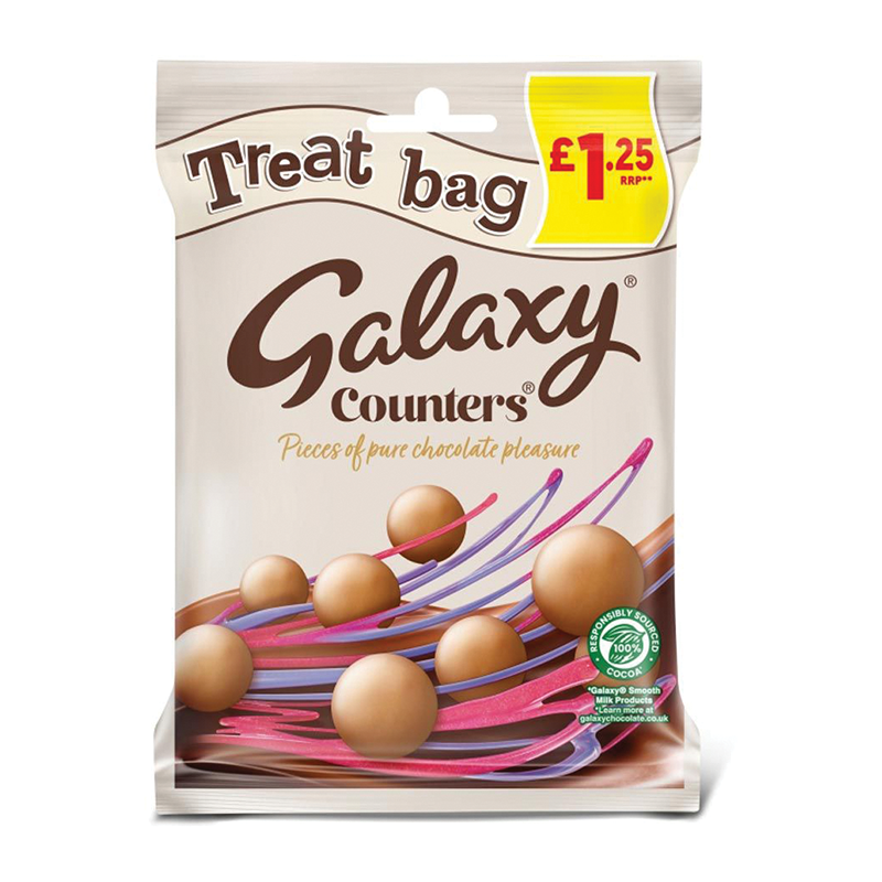 Galaxy Counters Treat Bag 78G £1.25 - Case Qty - 20
