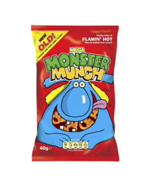 Monster Munch Flamin’ Hot Grab Bag 40G – Case Qty – 30