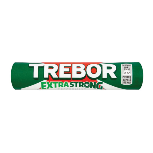 Trebor Extra Strong Peppermint Roll - Case Qty - 40