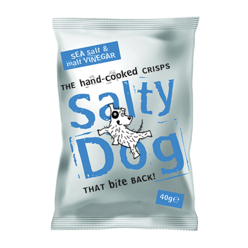 Salty Dog Salt & Malt Vinegar 40G - Case Qty - 30