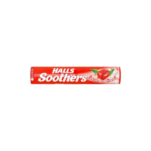 Halls Soothers Strawberry - Case Qty - 20