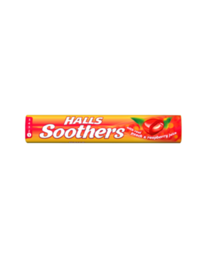 Halls Soothers Peach & Raspberry – Case Qty – 20