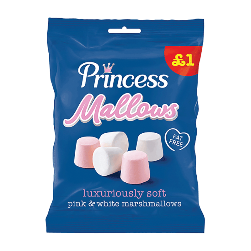 Princess Marshmallows  Pm £1 - Case Qty - 12