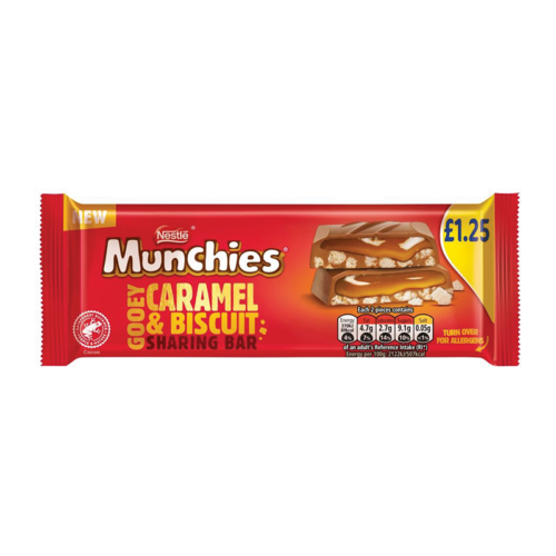Munchies Caramel & Biscuit 87G Pmp £1.25 - Case Qty - 16