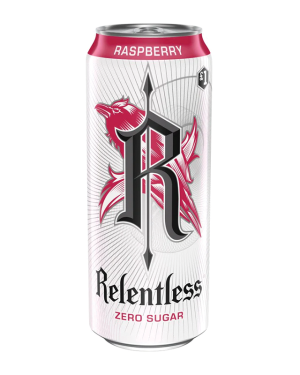 Relentless 500Ml Zero Raspberry – Case Qty – 12