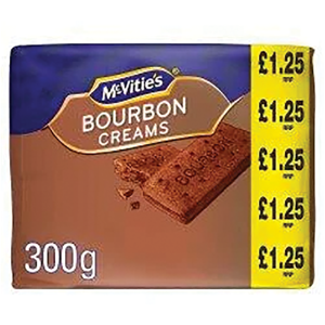 Mcvities Bourbon Creams 300G Pm 1.25 – Case Qty – 12