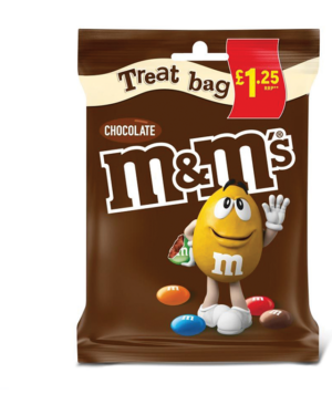 M&M’S Chocolate Treat Bag  £1.25 – Case Qty – 16