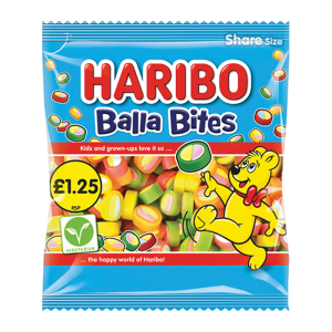 Haribo Balla Bites Pmp £1.25 – Case Qty – 12