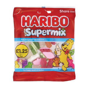 Haribo Supermix Pmp £1.25 – Case Qty – 12