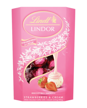 Lindor Strawberries & Cream Cornet 200G – Case Qty – 8