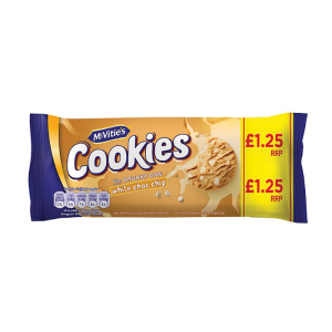 Mcvities White Choc Chip Cookies 150G Pm £1.25 – Case Qty – 12