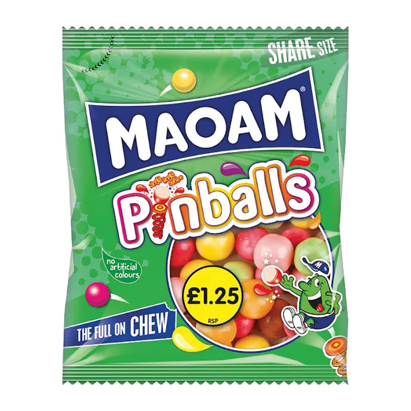 Haribo Maoam Pinballs Pmp £1.25 - Case Qty - 14