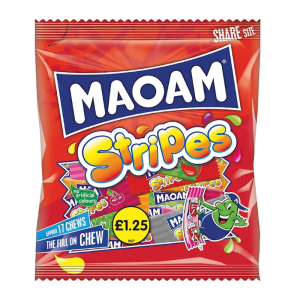 Haribo Maoam Stripes Pmp £1.25 – Case Qty – 14