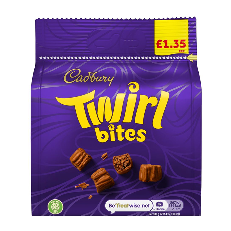 Cadburys Twirl Bites 95G £1.35 - Case Qty - 10