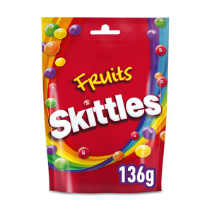 Skittles Fruit Pouch 136G – Case Qty – 15