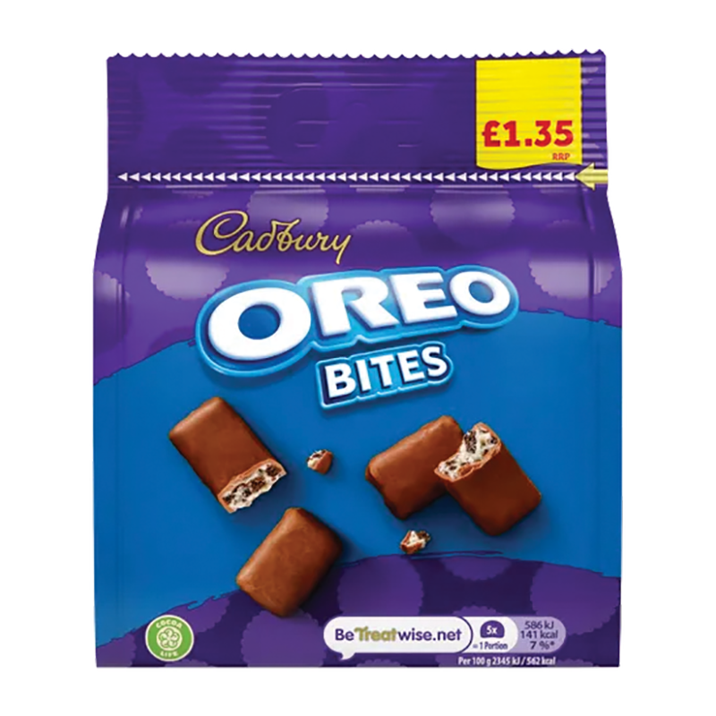 Cadburys Oreo Bites 95G £1.35 - Case Qty - 10