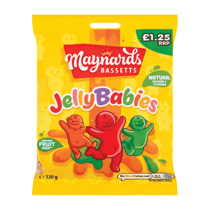 Maynard Jelly Babies 130G Pm £1.25 - Case Qty - 12 - Sweetie Treats