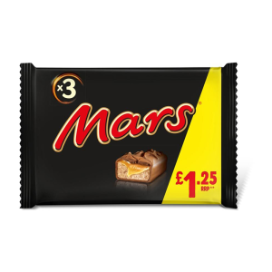 Mars Snacksize 3Pk Pm £1.25 – Case Qty – 22