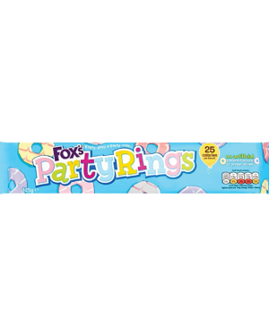 Foxs Party Rings 125G – Case Qty – 16
