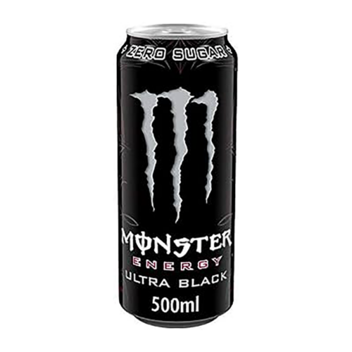 Monster Ultra Black 500Ml  £1.55 - Case Qty - 12