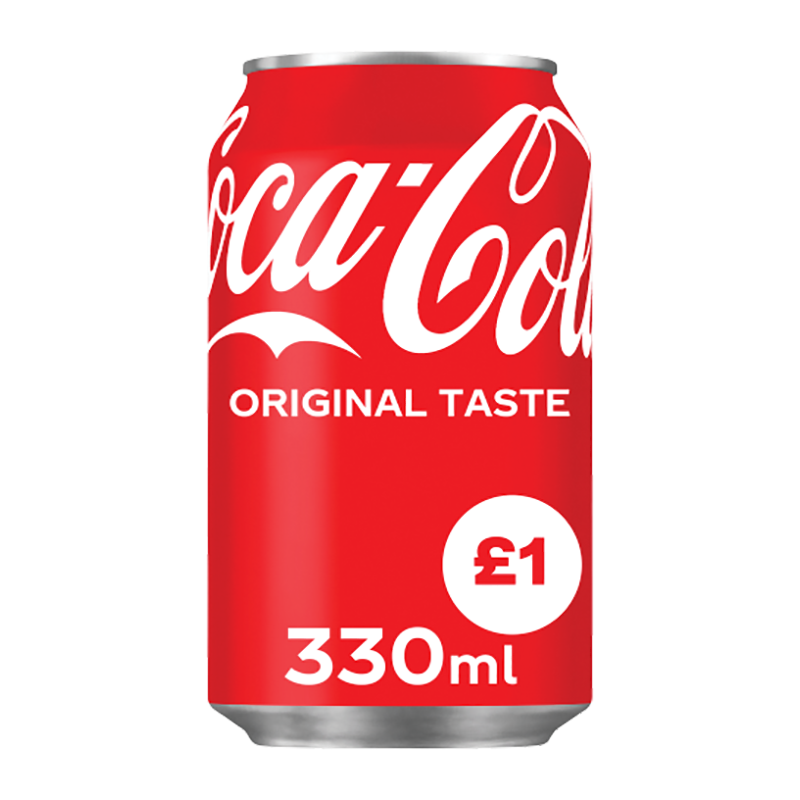 Coca Cola Can Pmp £1.00 - Case Qty - 24