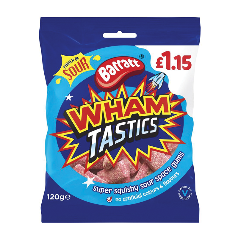 Barratt Wham Tastics Pmp £1.15 - Case Qty - 12