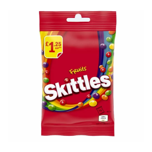 Skittles Fruits Bag 109G Pm £1.25 – Case Qty – 14
