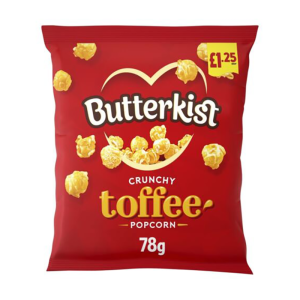 Butterkist Toffee Popcorn 78G £1.25 – Case Qty – 15