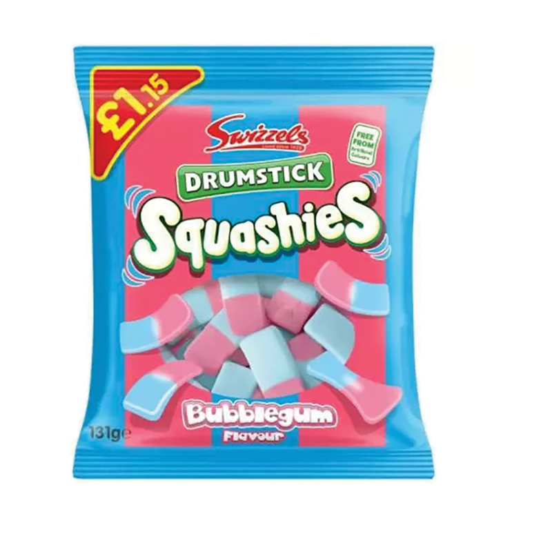 Squashies Drumsticks Bubblegum Pm 1.15 - Case Qty - 12